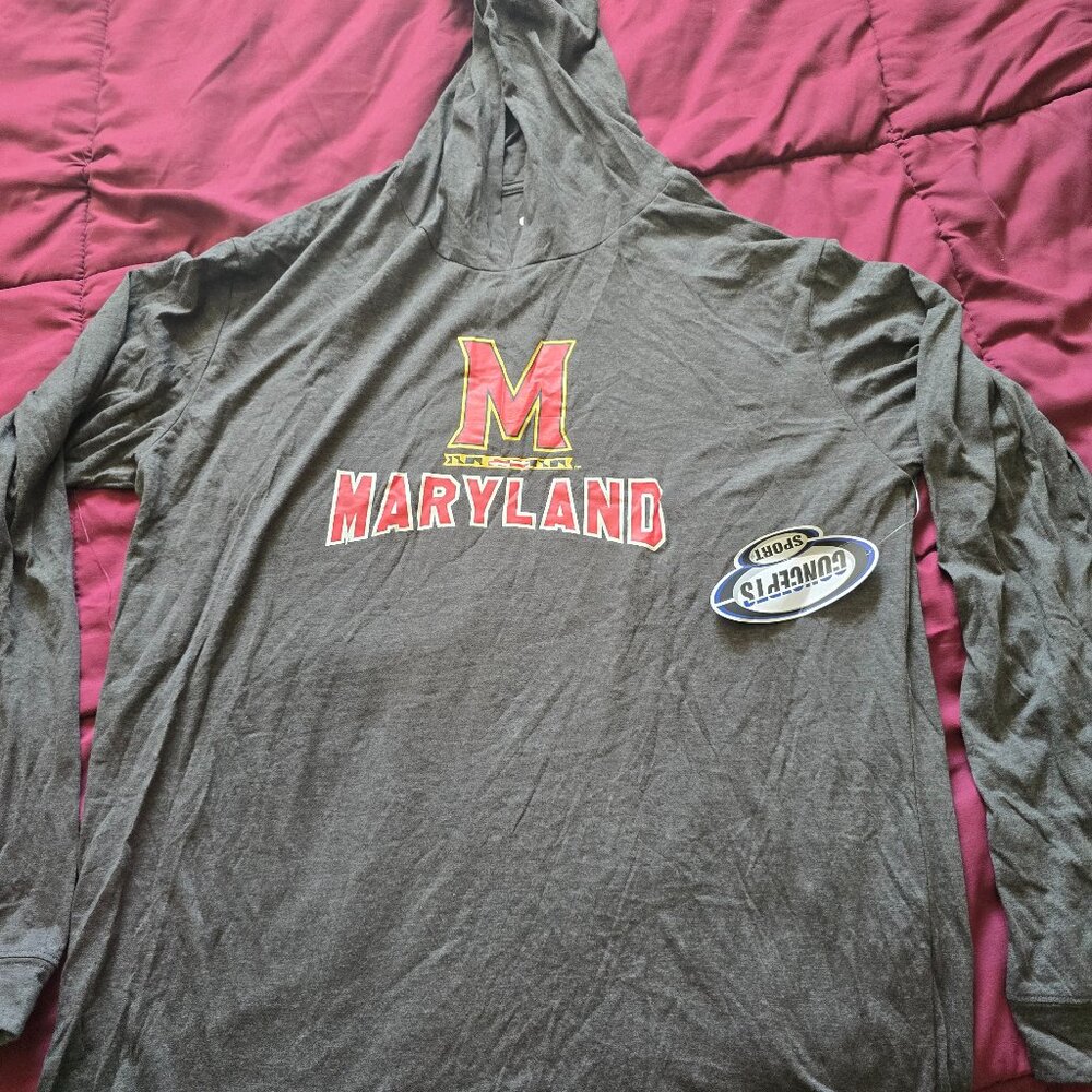 Concepts Maryland Long Sleeve Shirt with Hood- XL